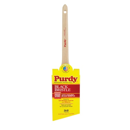 Purdy Purdy Black Bristle Adjutant 3 in. Medium Stiff Angle Trim Paint Brush 144024030